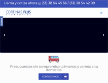 Tablet Screenshot of cortinasplus.com
